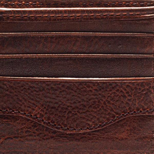 Leather Bifold Wallet - Whiskey