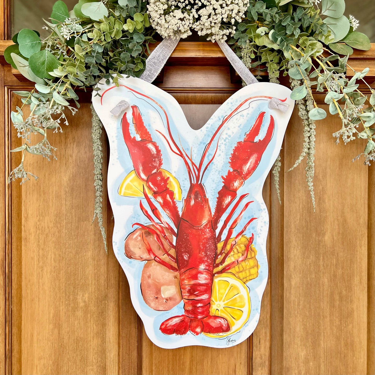 Crawfish with Fixin's Door Hanger