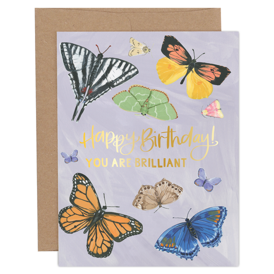 Happy Birthday Butterflies Greeting Card