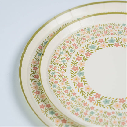 Floral Meadow Dessert Plates