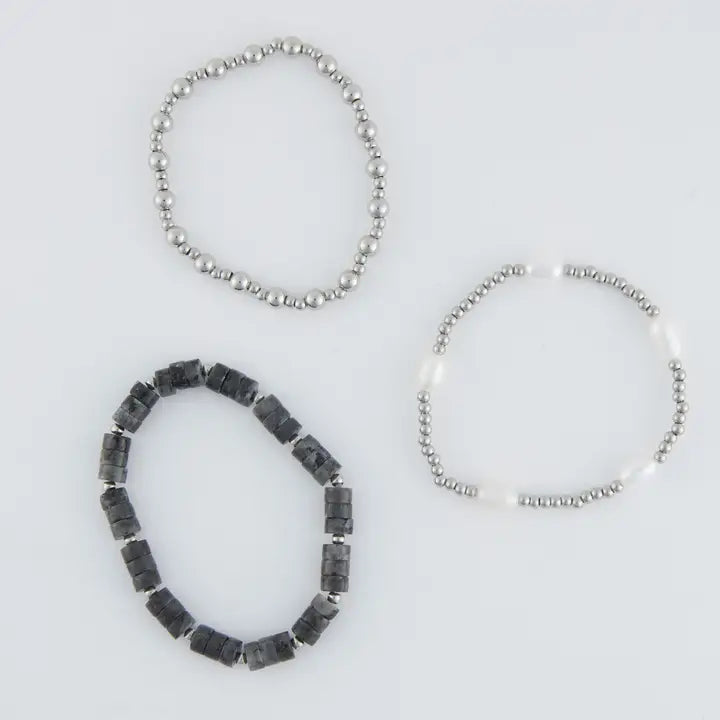 Pearl Bracelet Set