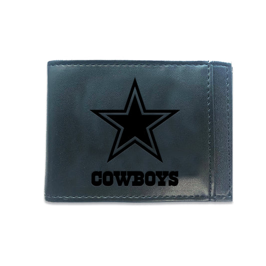 Dallas Cowboys Black Front Pocket Wallet - RFID Blocking