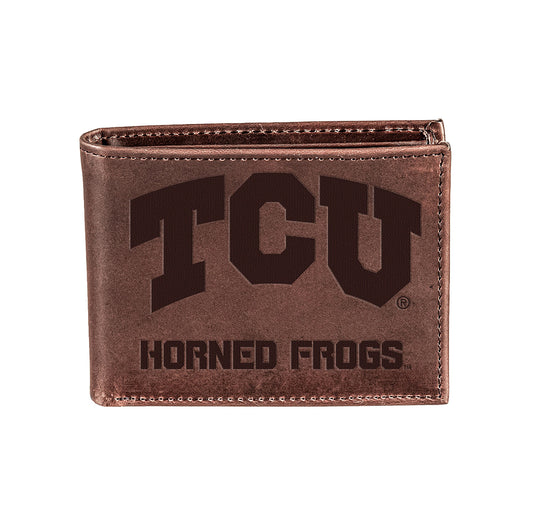 TCU 100% Genuine Leather Brown Bi-Fold & Tri-Fold Wallet