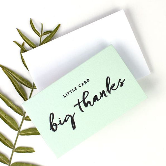 Big Thanks - Mini Notes Greeting Card