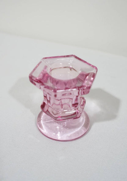 Glass Candlestick Taper Candle Holders