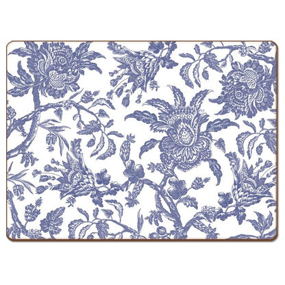 CounterArt Arcadia Blue Hardboard Cork-Back Placemats