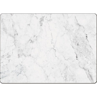 CounterArt White Marble Hardboard Cork-Back Placemats