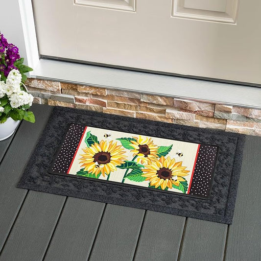 Sunflowers and Daisies Sassafras Switch Mat