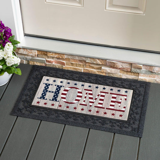 Patriotic Stacked Home Sassafras Switch Mat