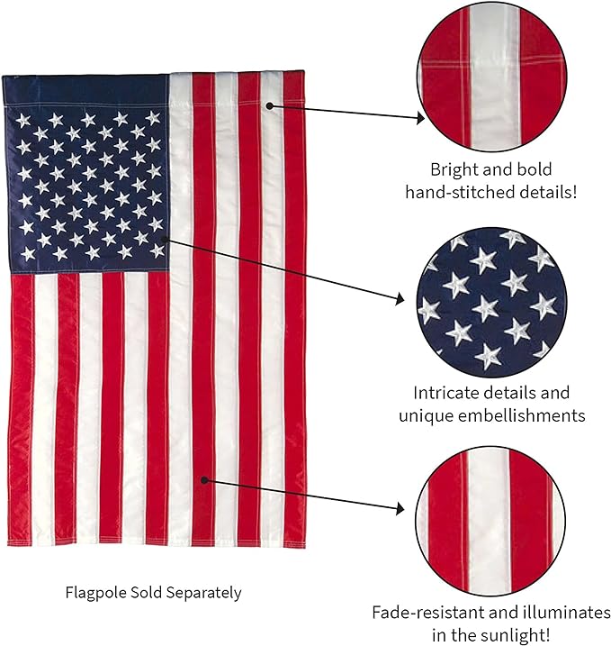 American Flag Outdoor House Flag USA Stars & Stripes 44" x 28"