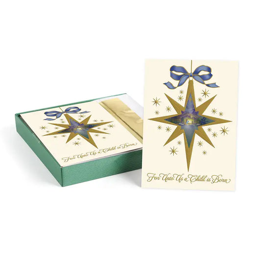 Nativity Star Boxed Holiday Cards