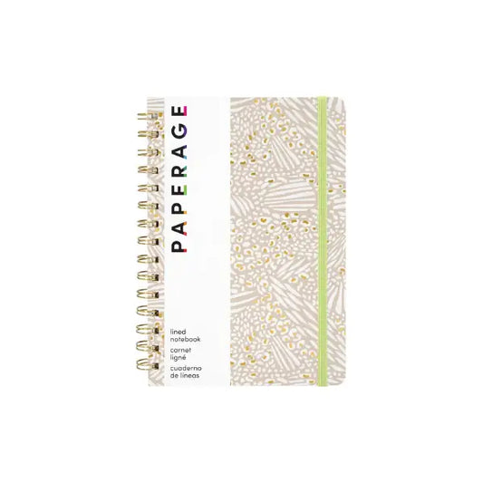 Golden Safari Hardcover Spiral Lined Notebook