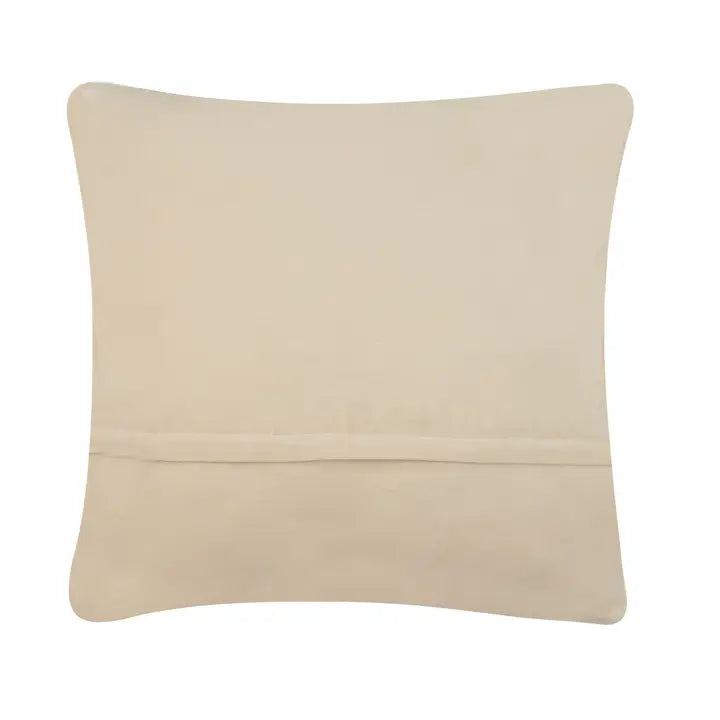 Blue Hydrangea Hooked Wool Pillow
