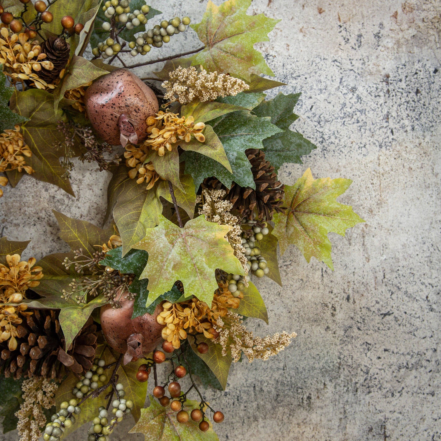 Pomegranate & Brown Berry Wreath