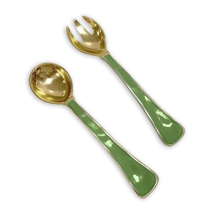 Beatriz Ball Encanto Soho Salad Servers in Leaf Green