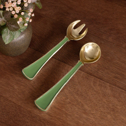 Beatriz Ball Encanto Soho Salad Servers in Leaf Green