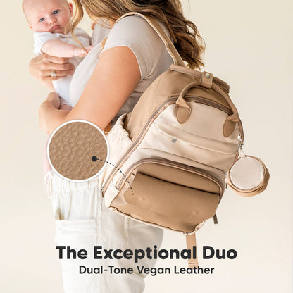 Play Diaper Bag Backpack: Latte