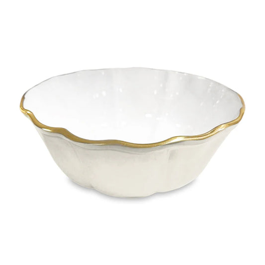 Encanto Lausanne Medium Bowl in Cream & White