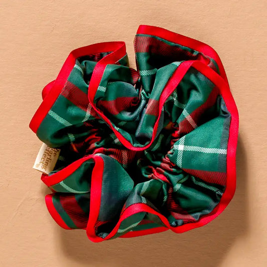 Ruffle Up Plaid Scrunchie