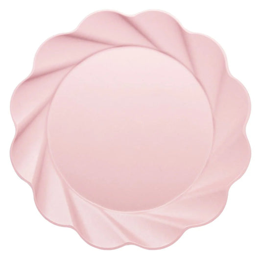 Blush Pink Bamboo Dinner & Salad Plates