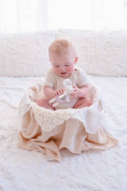 Meiya the Mouse Tag Along Pram Toy
