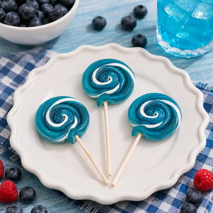 Handmade Lollipop - Sour Blue Raspberry - 1 oz