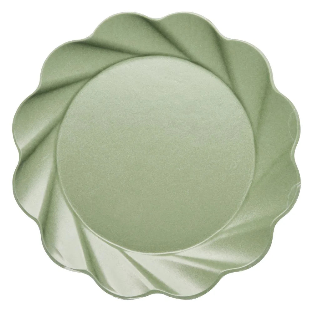 Sage Green Bamboo Dinner & Salad Plates