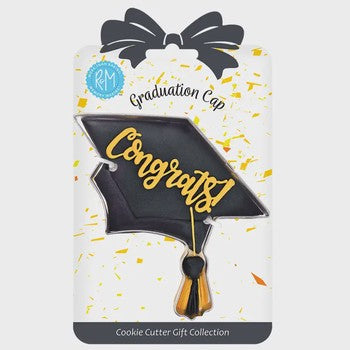 Graduation Cap Cookie Cutter 4.5" Carded