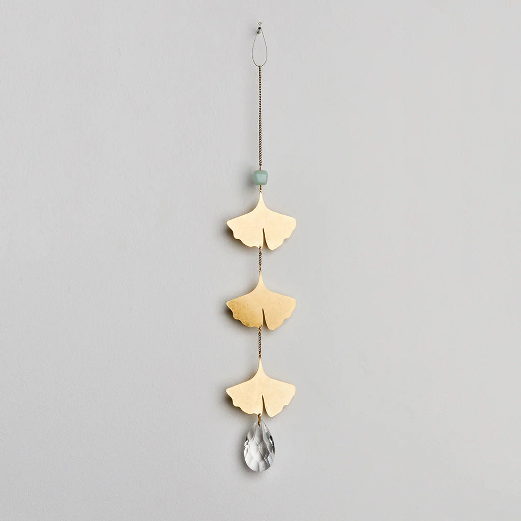 Suncatcher - Botanical Leaf/Amazonite