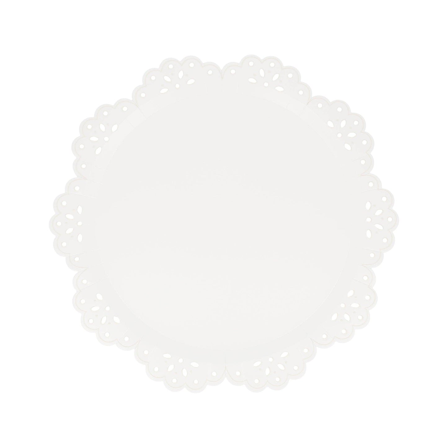 Broderie Anglaise Lace White Side Plates