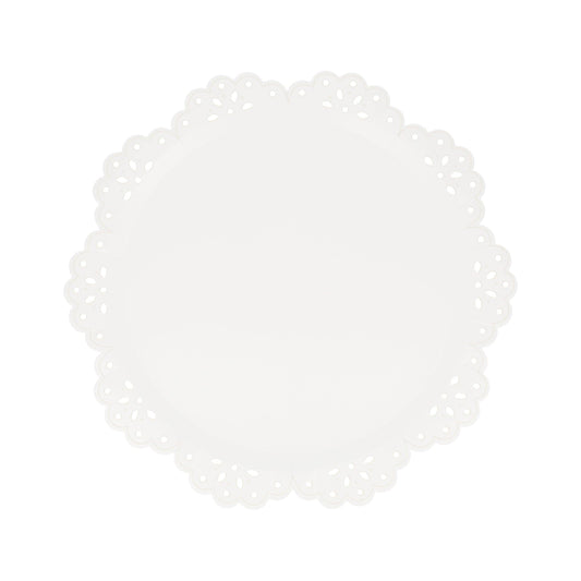 Broderie Anglaise Lace White Side Plates