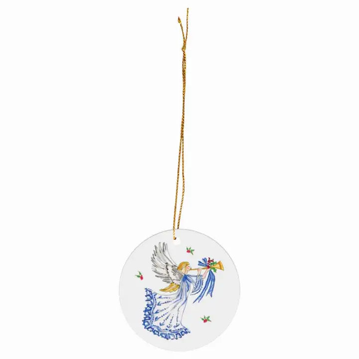 Angel Christmas Ceramic Ornament Rosanne Beck