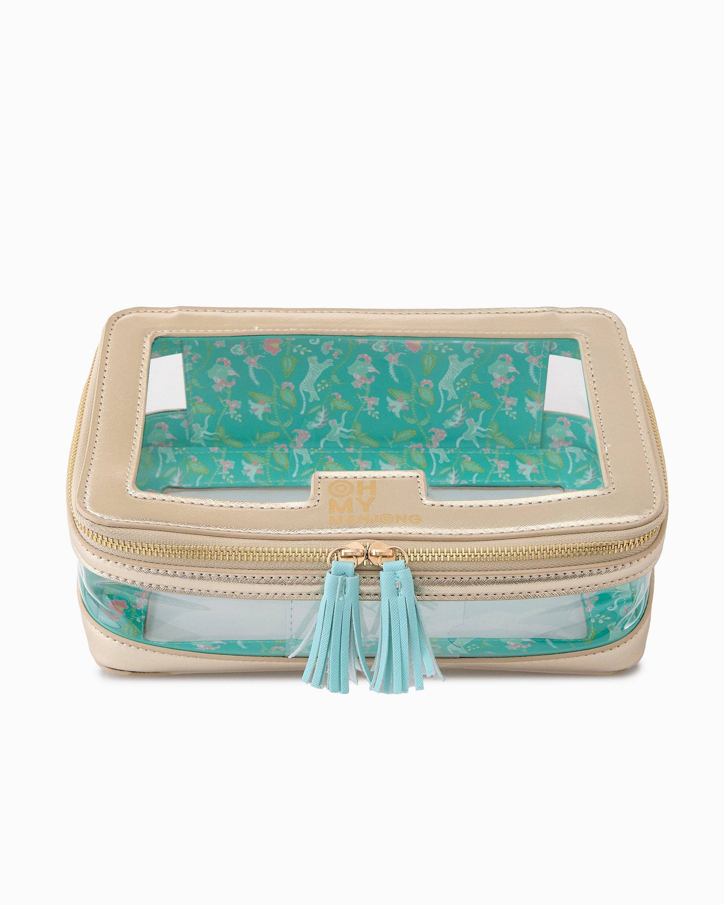 Mahjong Tile Storage Bag - Tiffany Blue