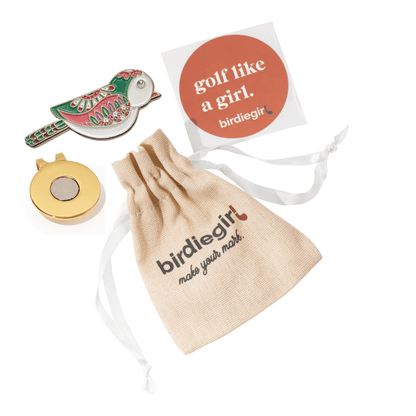 Birdie Women's Golf Ball Marker with Hat Clip