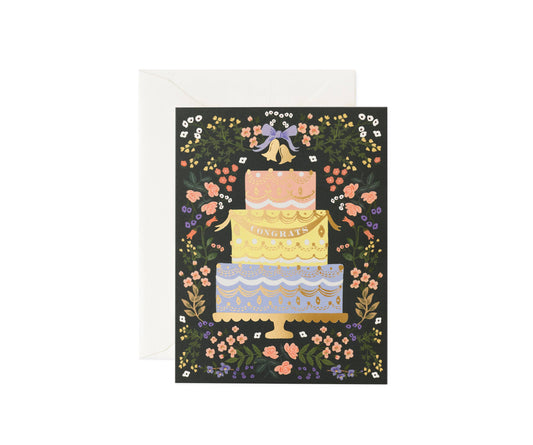 Rifle Paper Co. Woodland Wedding Cake Card - Blank Card & Envelope