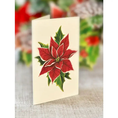 Birch Poinsettia (Pop-Up Greeting Cards)