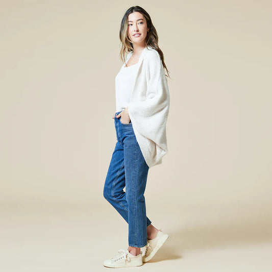 Solid Marshmallow Shrug - Almond