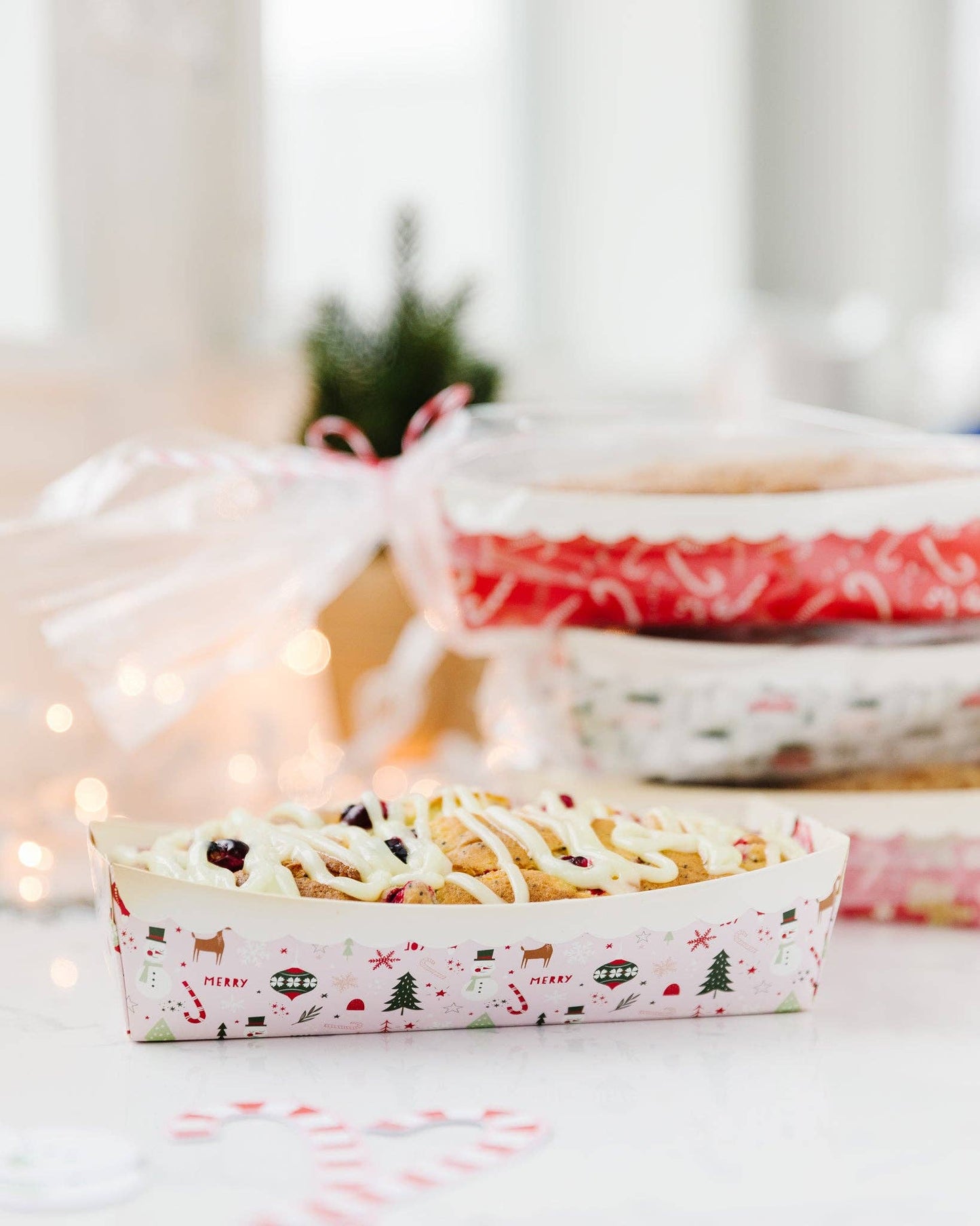 Christmas Plaid Loaf Pan Set