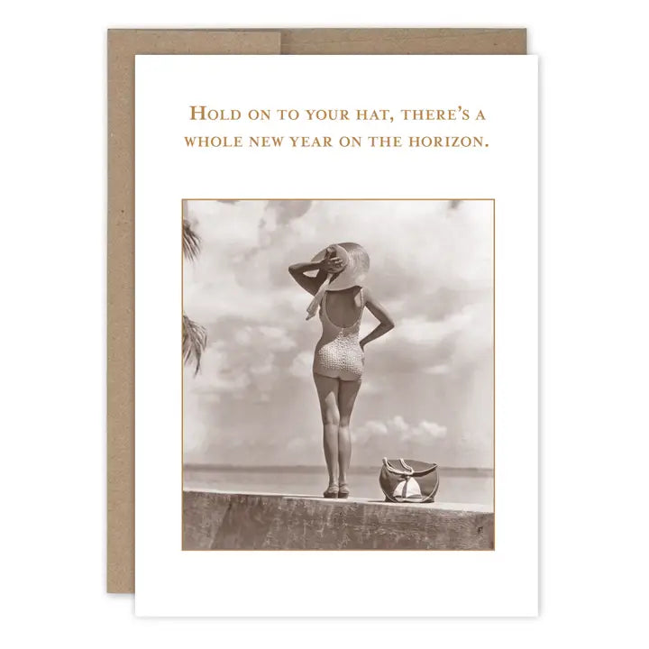 Hold On To Your Hat Birthday Card
