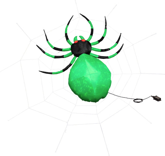 5ft Tall Inflatable, Spider with Web