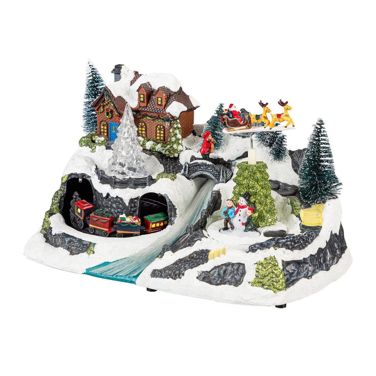 Christmas Winter Scene w/ Motion & Music