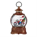 Santa on Motorcycle Lantern