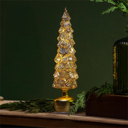 LED Rotating Glass Tree