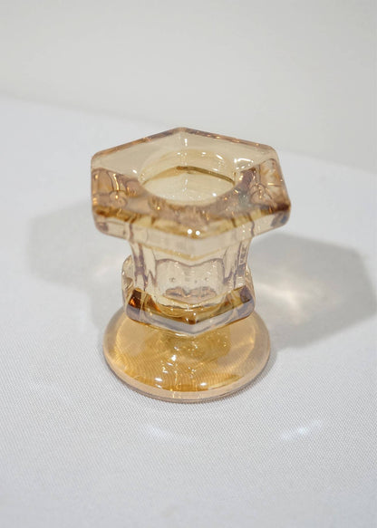 Glass Candlestick Taper Candle Holders
