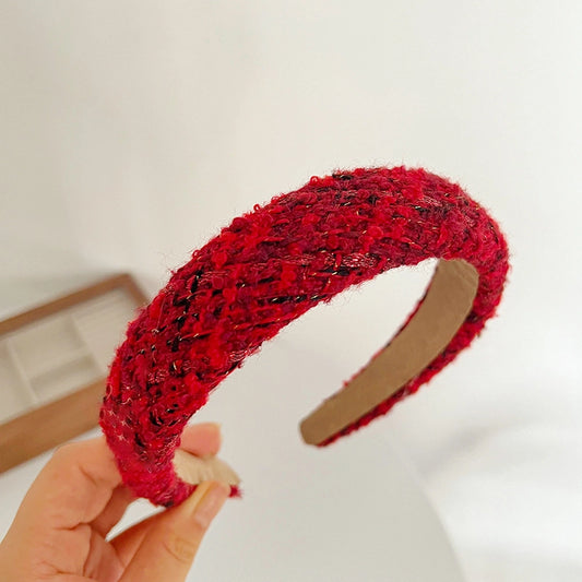 Red Tweed Headband
