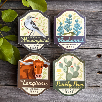 Texas Symbols Sticker: The Longhorn