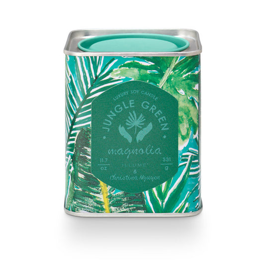 Jungle Green Magnolia Tin Candle