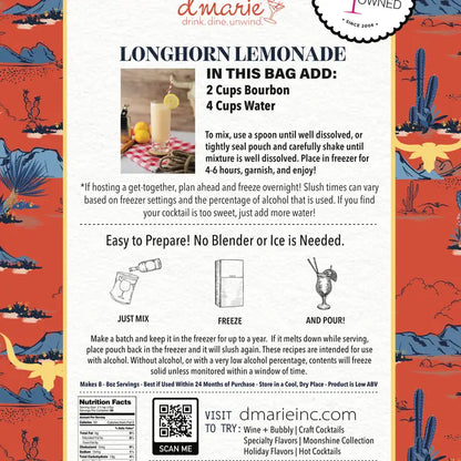 Longhorn Lemonade Ready-To-Freeze Cocktail