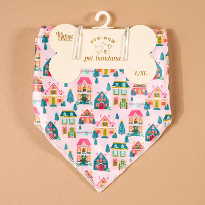 Bow-Wow Pet Bandana-Sugarplum Lane