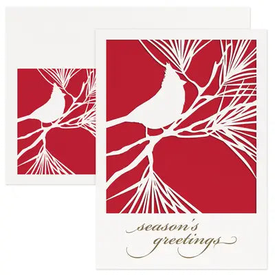 Cardinal Cutout Boxed Holiday Cards